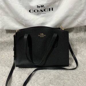 Coach Black Leather Shoulder Bag